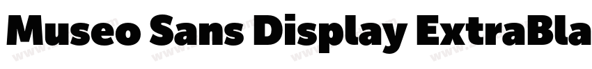 Museo Sans Display ExtraBlack字体转换